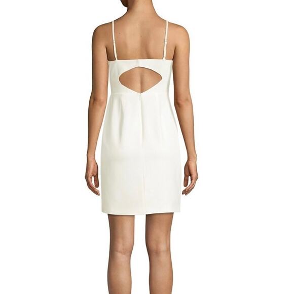 BCBG Maxazria Off White Sequined Banded Pary Cocktail Dress size 6 NEW - Picture 3 of 10